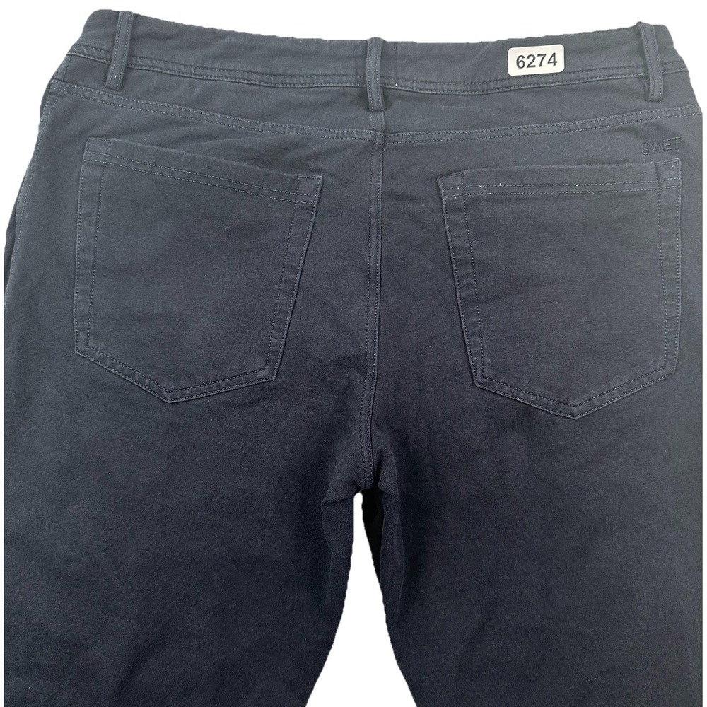 Swet Tailor 5 Pocket Slim‎ Pants Men's 34x32 Navy Blue Straight Cotton Stretch